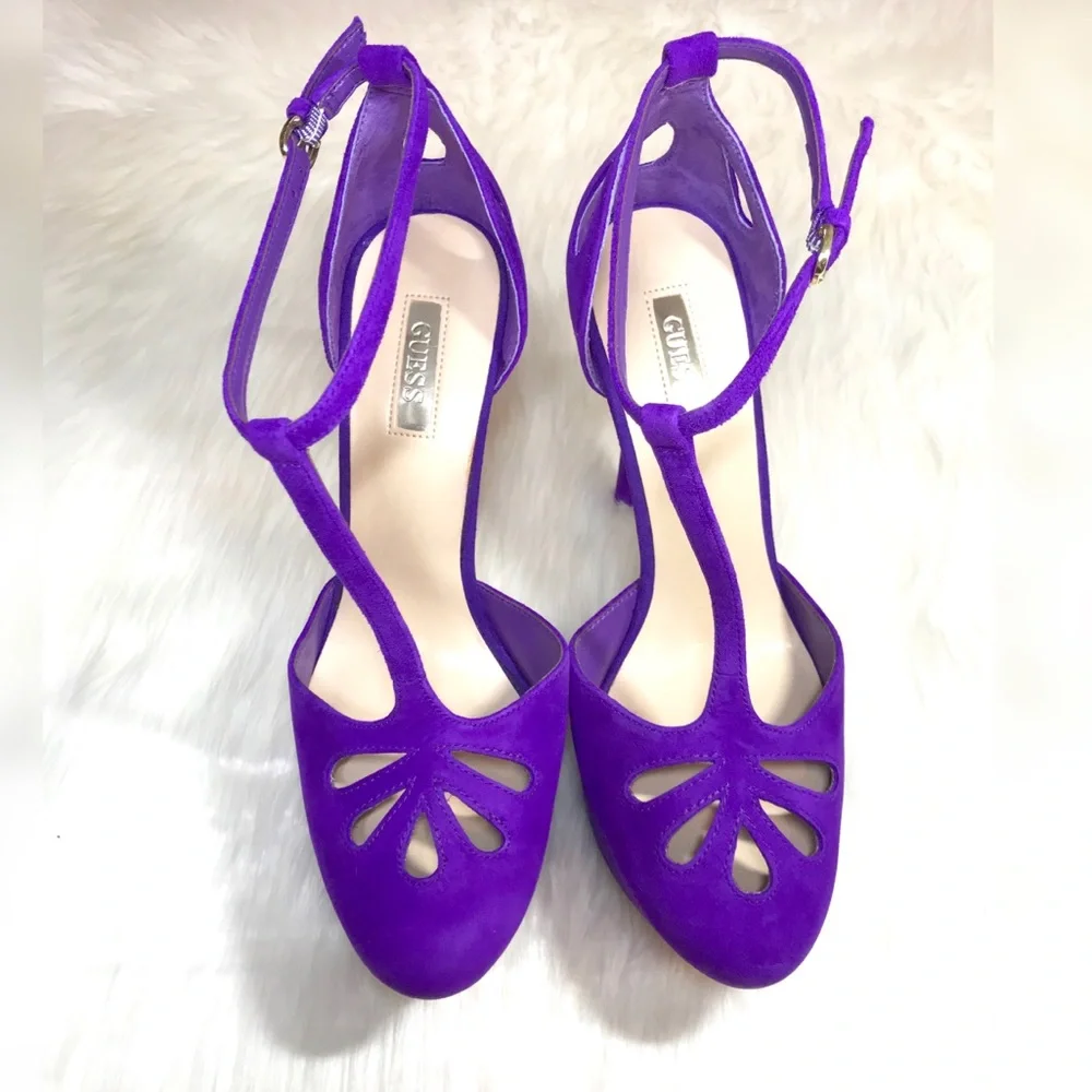 MARCIANO SUEDE HEEL